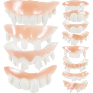 24 Pcs Dentures Fake Teeth for Kids Scary Halloween Decorations Child - Picture 1 of 12