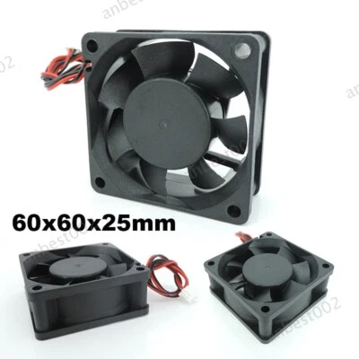 6025 DC 5/12/24V Cooler Fan 60x25mm 6cm Brushless Motor Cooling Fan XH2.54 2Pin - Image 1 of 4