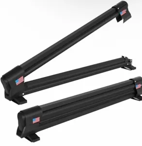OUTPRIZE Ski Rack for Roof Rack, Extended Version Aluminum Snowboard Rack wit... - Picture 1 of 9