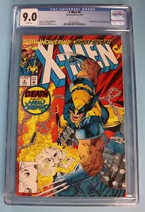 X-Men #9: Marvel Comics: Jim Lee Wolverine Vs Ghost Rider 1992 Newsstand CGC 9.0 - Picture 1 of 2