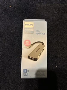 Philips USB 2.0 4-Port Hub, Type-C - Picture 1 of 4