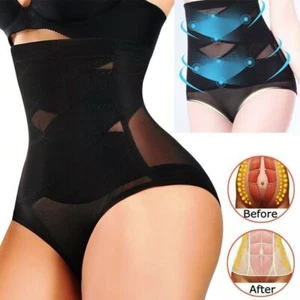 Ladies High Waist Panties Cross Compression Belly Shaping Pants Slim Body Shaper - Picture 1 of 14