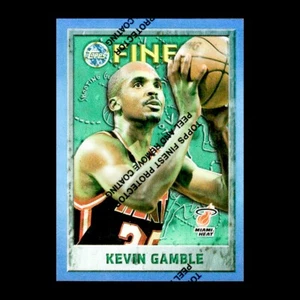 Kevin Gamble 1995-96 Topps Finest Refractor W/Coating #148 Miami Heat - Bild 1 von 2