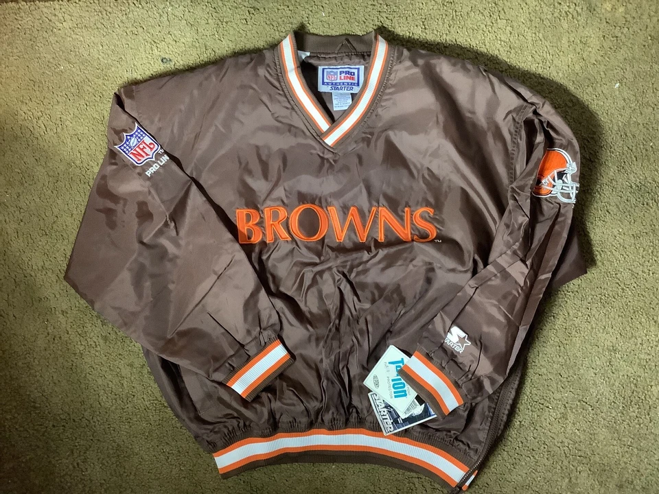 Pulôver Cleveland Browns Starter OG 1990 novo com etiquetas NFL Kosar Joe Flacco tamanho XL - Imagem 1 de 4