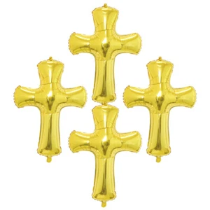 4 Pcs Christening Balloons Decorations for Birthday Father - Picture 1 of 12