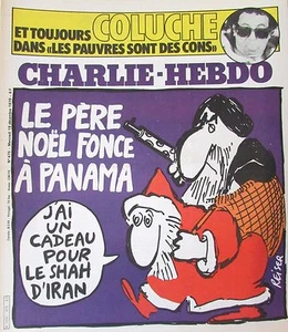 CHARLIE HEBDO N° 475 de DECEMBRE 1979 SHAH D IRAN LE PERE NOEL FONCE A PANAMA  - Picture 1 of 1