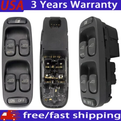 Interruptor maestro de ventana eléctrica lado del conductor para Volvo V70 S70 1998-2000 2,4 L/2,3 L l5 Foto 1 de 4