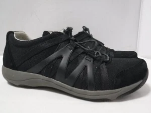 PF2 Women's Dansko Henriette Black Suede Casual Comfort Sneaker US7-7.5/EU 38 - Picture 1 of 13