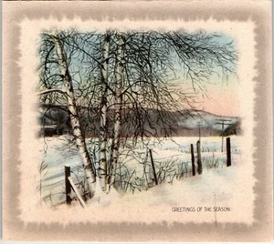 1944 Vintage 'Paramount' Christmas Card & Envelope "Greetings Of The Season" - Photo 1/6
