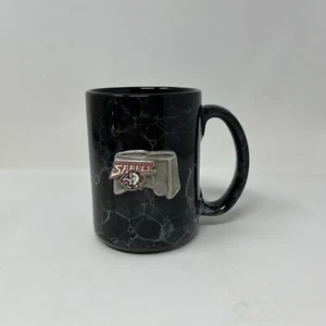 Vintage Buffalo Sabres GOATHEAD Kaffeebecher schwarz Zinn Emblem Vintage 90er NHL - Bild 1 von 6
