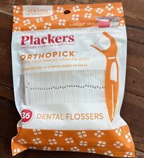 NEW Plackers OrthoPick Floss for Braces 36 Pack Orthodontic Flossers