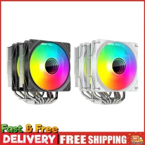 DT600 Dual Fan CPU Kühler 4PIN PWM Temperaturgesteuerter Kühler für PC Gehäuselüfter - Bild 1 von 14
