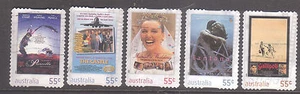Australia 2008 Favourite Films  Used set 5 p & s stamps. - Picture 1 of 1
