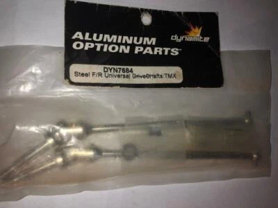 DYNAMITE ALUMINUM OPTION PARTS DYN7684 STEEL F/R UNIVERSAL DRIVESHAFTS TMX - Image 1 of 2