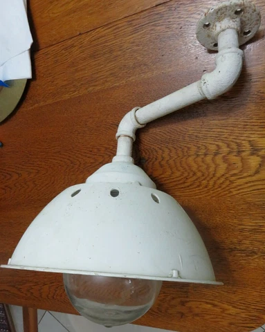 Vintage Crouse Hinds White Porcelain Light Fixture Industrial lighting (LS) Cover