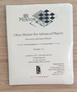 Mentor de ajedrez para jugadores avanzados versión 1.5 de colección software de ajedrez 1995 sellado - Imagen 1 de 2