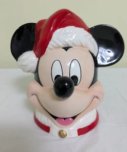 Scatola musicale Babbo Topolino Disney Enesco vintage statuina testa funzionante - Foto 1 di 7