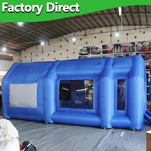 3.6X2.9X2.5m Portable Car Blue Inflatable Spray Paint Booth Tent  for Car Paint - Picture 1 of 6