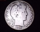 1911 S Silver Barber Half Dollar Circulated Coin Nice Details Low Mintage #B034