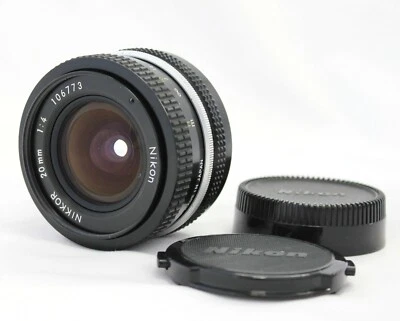 [Excelente +++++] Lente gran angular Nikon Nikkor 20 mm F/4 no ai MF de Japón Foto 1 de 4