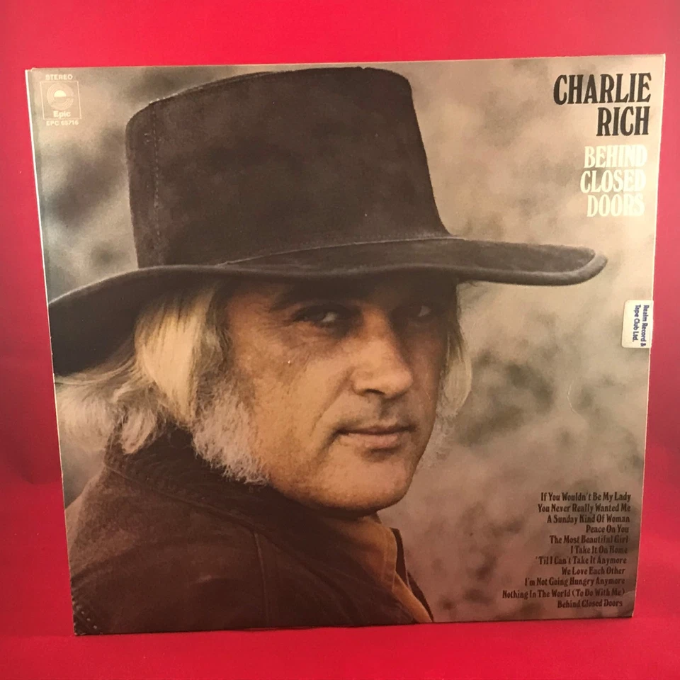 CHARLIE RICH Behind Closed Doors 1982 UK Vinyl LP The Most Beautiful Girl record - Image 1 of 1