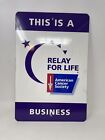 Panneau métallique d'entreprise American Cancer Society Relay for Life ACS