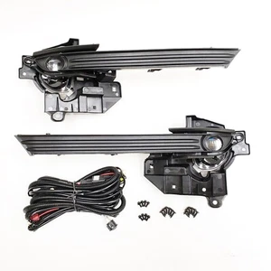 Fit 2017-2021 CX-5 LED Pair Fog Light Kit Bezel Wire Bulb Switch Bracket 6000K - Picture 1 of 8