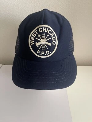 Sombrero SnapBack West Chicago Fire Protection District Vintage Foto 1 de 4