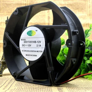 DCS 17CM DS17251HB-12V  DC 12V 2.1A 172*172*51MM  cooling fan  #LRR - Picture 1 of 3