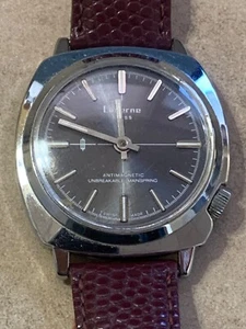 VTG Lucerne SWISS Unbreakable Mainspring Antimagnetic Swiss Movement Watch RUNS - Picture 1 of 4