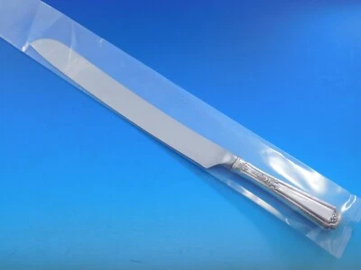 Cuchillo para pastel de boda Louis XIV by Towle de plata esterlina HH con acero inoxidable personalizado 12" Foto 1 de 4