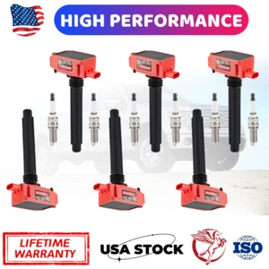 6 PCS Ignition Coil & Iridium Spark Plug For 17-21 Chrysler Pacifica 3.6L UF807 - Picture 1 of 17