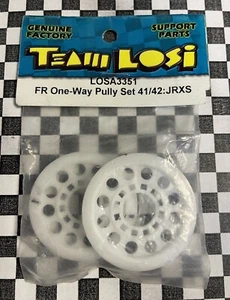 VINTAGE TEAM LOSI LOSA3351 ONE WAY PULLEY SET 42/42 JRXS - Picture 1 of 2