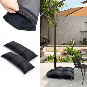 Sand Bags for Patio Umbrella Base 2X Sand Bags for Weight Weatherproof pretty - Picture 1 of 11