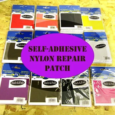 HAB&FAB Self-Adhesive Nylon Repair Patch Fabric Mending Sheet WATERPROOF Mending Patch