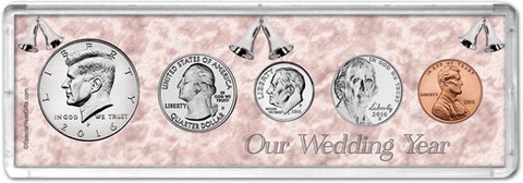 Our Wedding Year Coin Gift Set, 2016 Cover