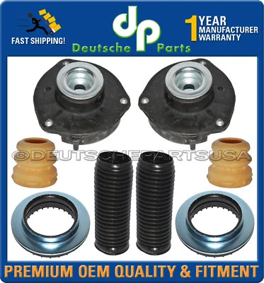 JUEGO DE 8 SOPORTES DE MONTAJE DE PUNTAL DELANTERO VW + COJINETES + FUELLE + TOPES Foto 1 de 4