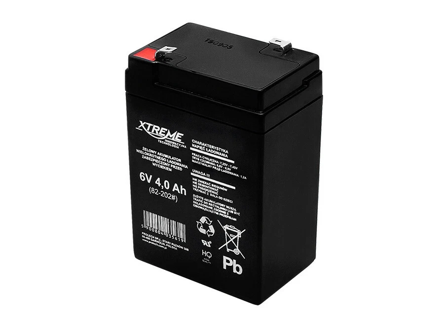 Elektrowerkzeug Akku 6V 4Ah Xtreme wartungsfreie AGM Gel-Batterie für UPS - Bild 1 von 1