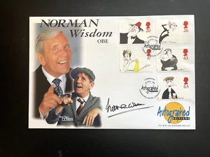 NORMAN WISDOM - LEGENDARY COMEDY ACTOR - AUTOGRAPOHED EDITIONS SIGNED F.D.C. - Picture 1 of 1