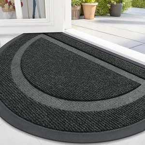 Half Circle Door Mat Indoor Outdoor Entrance Welcome, Waterproof All-Season, All - Picture 1 of 7