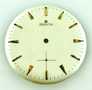 ZENITH QUADRANTE OROLOGIO DA POLSO VINTAGE ORIGINALE GRANDE 31,3 MM BIG DIAL - Picture 1 of 7
