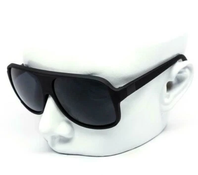 GAFAS DE SOL PARA HOMBRE DISEÑADOR CUADRADAS RETRO MARCO NEGRO TONOS METAL MODA HIP HOP Foto 1 de 4