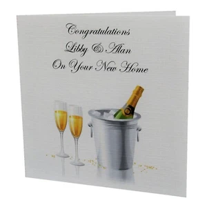 Handmade PERSONALISED NEW HOME House Warming Greetings Card - Picture 1 of 1