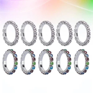 10 Pcs Rhinestone Toe Ring for Girls Zehen Frau Zehenring Für Die Mädchen - Bild 1 von 11