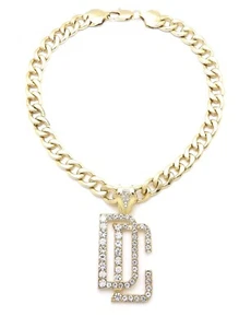 Meek Mill Dream Chasers Pendant With 20" 11mm Cuban Chain Necklace - Picture 1 of 6