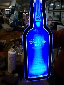 Letrero de luz de barra LED Blue Chair Bay piña ron crema Kenny Chesney MAN CAVE Den - Imagen 1 de 15