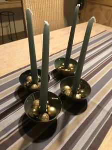 4 Tolle Kerzenständer Modern mit kerzen Neu metall gold Mit Deco - Bild 1 von 8