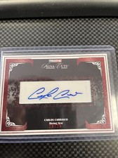 2008 Tristar Signa Cuts Carlos Carrasco “Rising Star” Red Auto Indians #’d /25