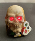 Halloween decorations.￼Box Of 6. Skull Head Figurine Resin Statue.See Pictures