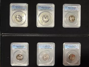 Boxed Set of 6 2009-S US DC & Territories State Quarters ANACS PR70 DCAM X84 - Picture 1 of 5
